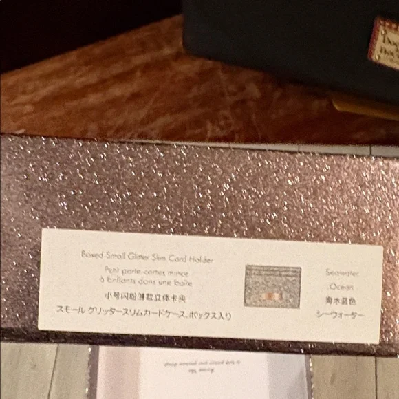 Kate Spade Sparkling Green Card Holder - Picture 3 of 5